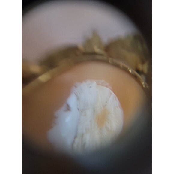 Antique 1900s Hand Carved Shell Cameo Brooch STUNNING - Picture 6 of 16